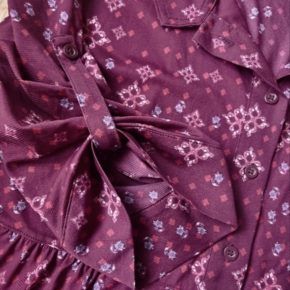 Style & Co Long Maroon Tunic Top - Picture 7 of 9